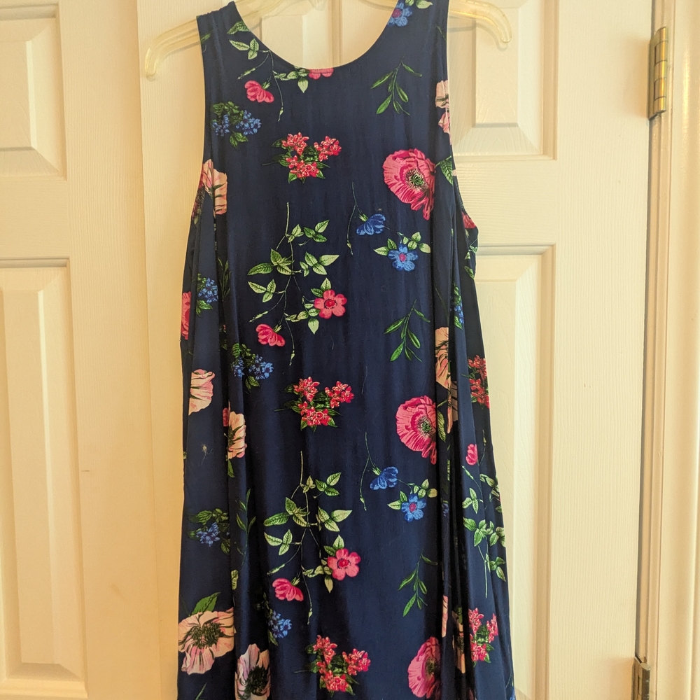 Old Navy - Short Navy Blue Floral Dress